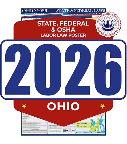 Amazon.com : 2026 Ohio State & Federal Mandatory Labor Law Poster